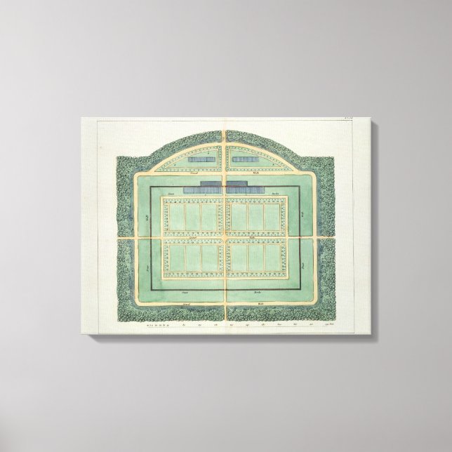 Fruit and Kitchen garden,from 'Hints on the Format Canvas Print (Front)