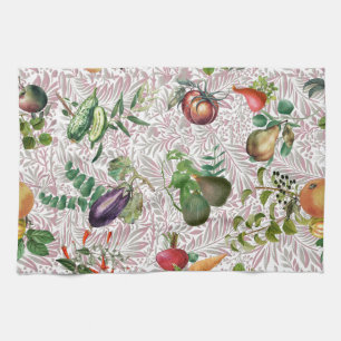 Fruit and leaf cookware kitchen towel