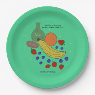 Fruit and Oil 9-inch Event Plates