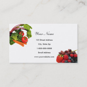 Fruit and Vegetable Business Cards