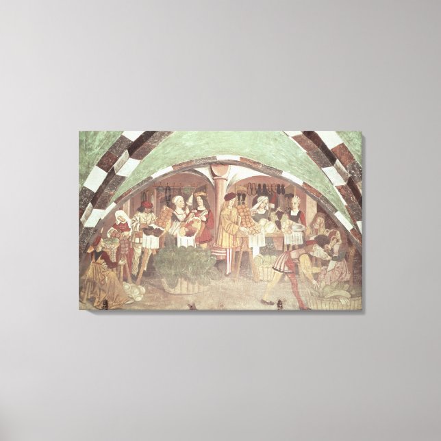 Fruit and Vegetable Market Canvas Print (Front)