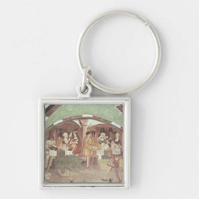 Fruit and Vegetable Market Keychain (Front)