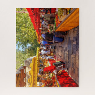 Fruit and vegetable market, Toulon, Provence, Fran Jigsaw Puzzle