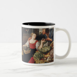 Fruit and Vegetable Market Two-Tone Coffee Mug