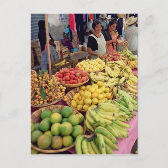 Fruit and vegetable stall postcard (Front)
