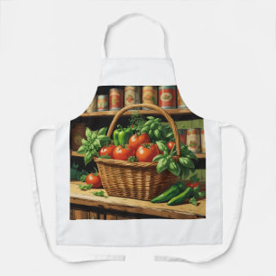 Fruit and Vegetable Themed Apron   Vintage Style