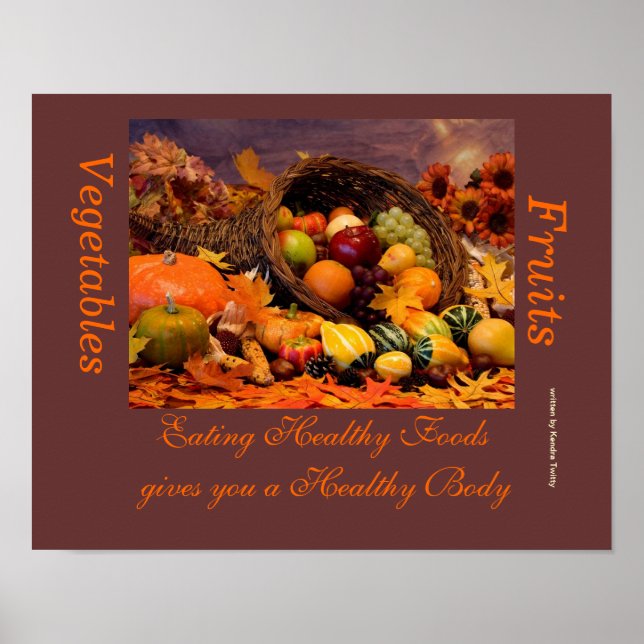 Fruit and Vegetables Poster (Front)