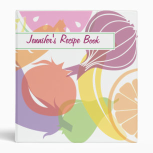 Fruit and Veggie Recipe Book Binder