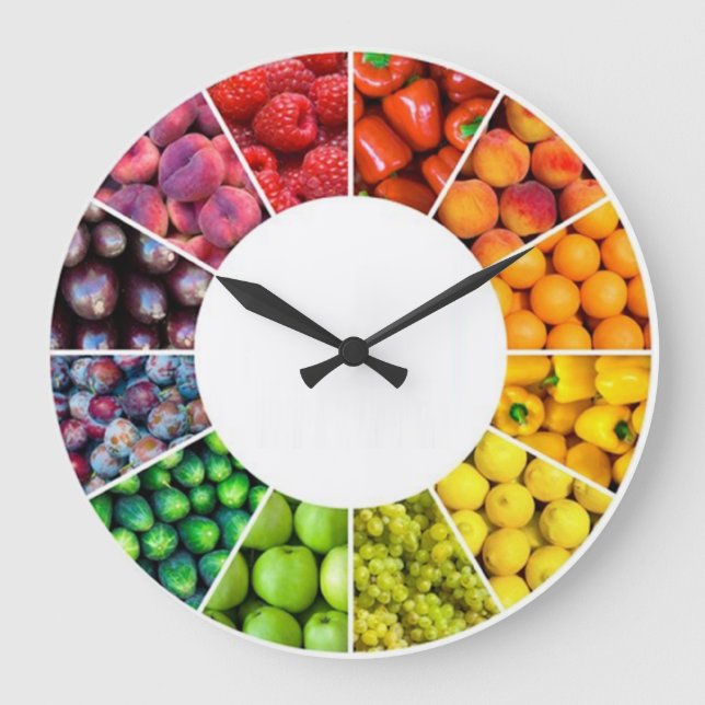Fruit and Veggie Wall Clock (Front)