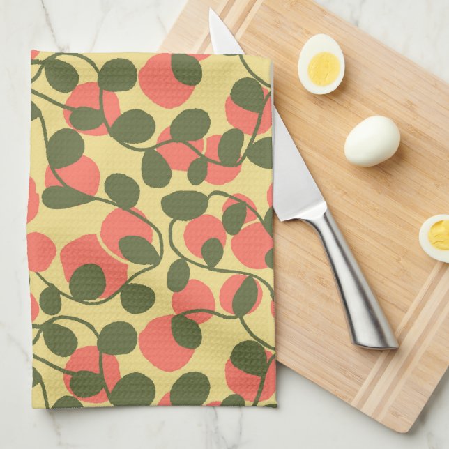 Fruit and Vines Kitchen Towel (Quarter Fold)