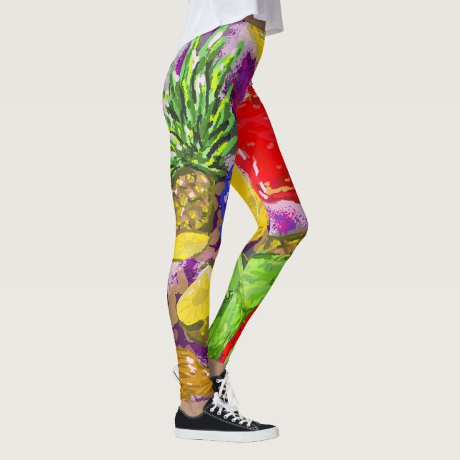 Fruit Art Arrangement Leggings (Right)