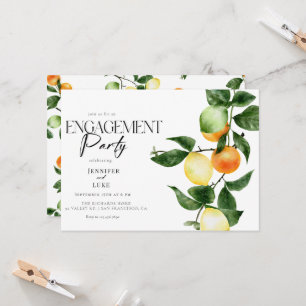 Fruit aux agrumes   Invitations des parties d'enga