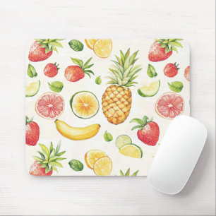 Fruit  Banana Lime Lemon Strawberry Pineappple Mouse Pad