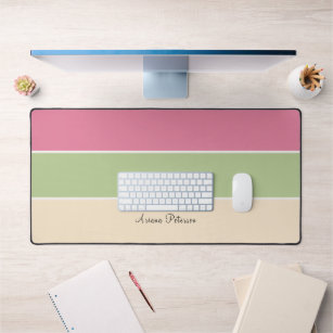 Fruit Basket Colour Script Horizontal Stripe Desk Mat