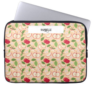 Fruit Basket Pattern Collection - Apples Laptop Sleeve
