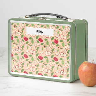 Fruit Basket Pattern Collection - Apples  Metal Lunch Box