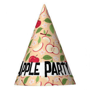 Fruit Basket Pattern Collection - Apples Party Hat