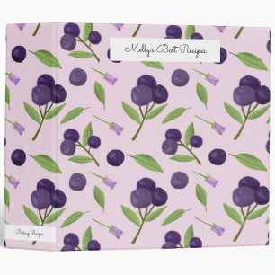 Fruit Basket Pattern Collection - Blueberries Binder