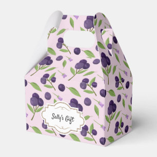 Fruit Basket Pattern Collection - Blueberries Favor Box