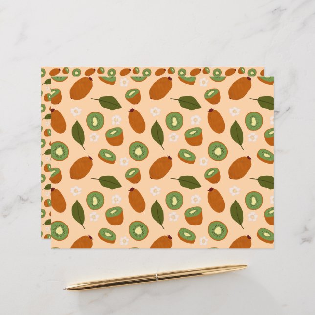 Fruit Basket Pattern Collection - Kiwi (Front/Back In Situ)