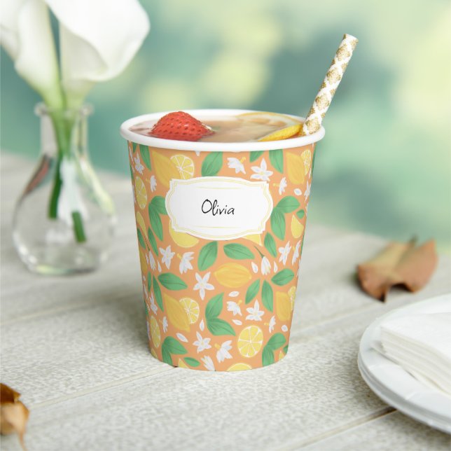 Fruit Basket Pattern Collection - Lemon Paper Cups (Insitu)