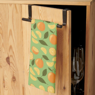 Fruit Basket Pattern Collection - Oranges Kitchen Towel