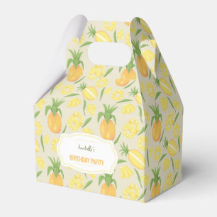 Fruit Basket Pattern Collection - Pineapples Favor Box