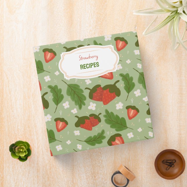 Fruit Basket Pattern Collection - Strawberries Binder (In Situ)