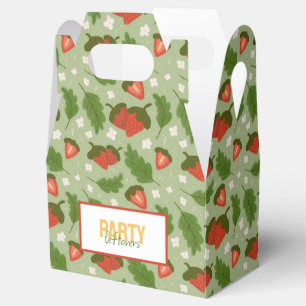 Fruit Basket Pattern Collection - Strawberries Favor Box
