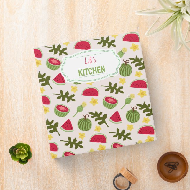 Fruit Basket Pattern Collection - Watermelon Binder (In Situ)