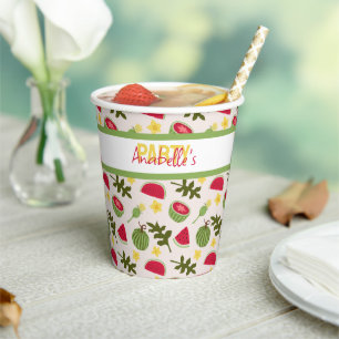 Fruit Basket Pattern Collection - Watermelon Paper Cups