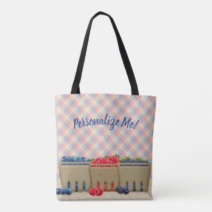 Fruit Basket Raspberry, Blueberry, Blackberry Tote Bag
