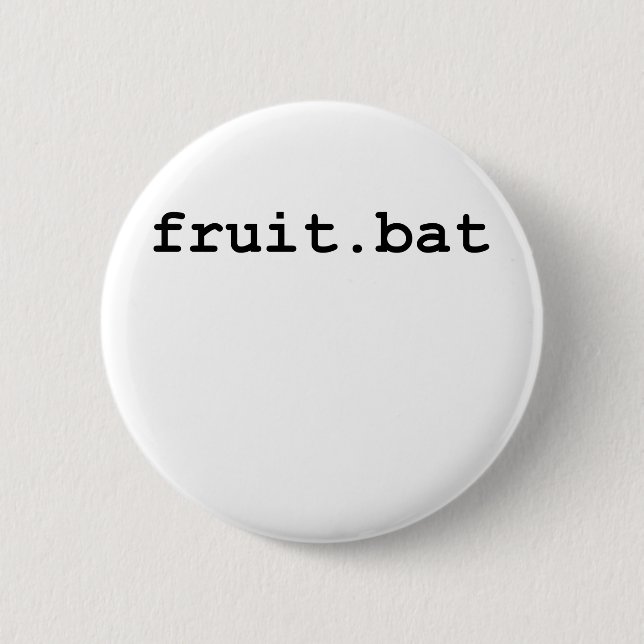 Fruit.bat 2 Inch Round Button (Front)