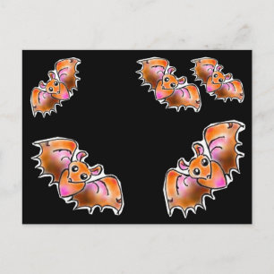 Fruit bat postcard