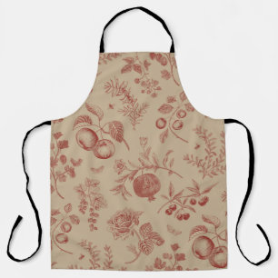 Fruit,  berry and flowers. Autumn seamless pattern Apron