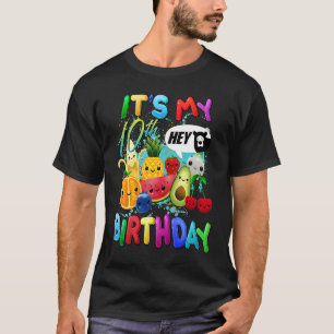Fruit Birthday 10 Year Old Boy Girl Its My 10th Bi T-Shirt