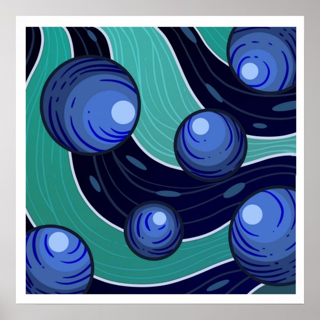 Fruit Blueberry Poster (Front)