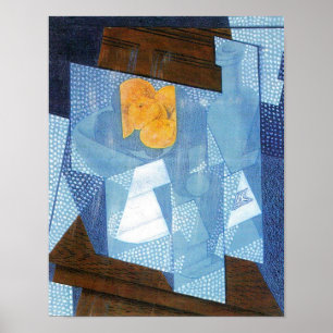 Fruit Bowl by Juan Gris, Vintage Cubism Still Life Poster