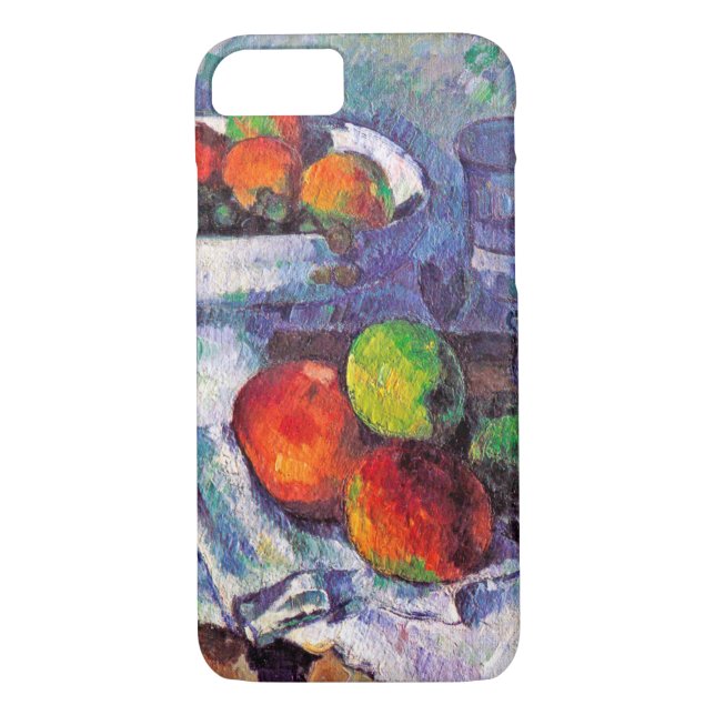 Fruit bowl, Glass and Apples, Cezanne Case-Mate iPhone Case (Back)