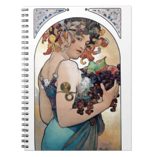 Fruit by Alfons Mucha 1897 Notebook