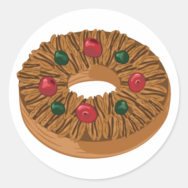 Fruit Cake Classic Round Sticker (Front)
