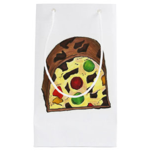 Fruit Cake Slice Christmas Holiday Gift Bag