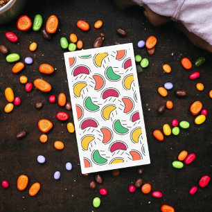 Fruit Candy Shapes Pattern Napkin