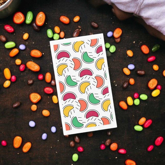 Fruit Candy Shapes Pattern Napkin (guest towel)