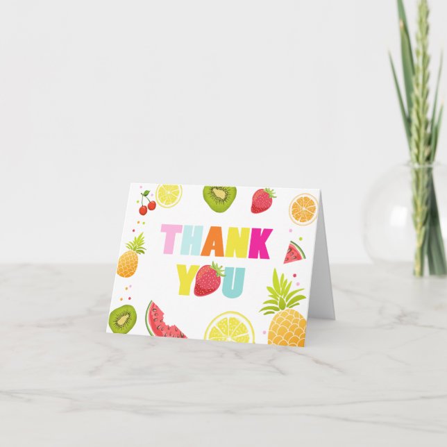 Fruit Carte de remerciements à deux tti frutti Tut (Devant)
