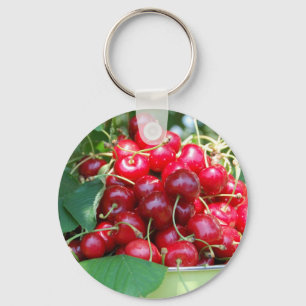 Fruit Cherries Sweet Dessert Destiny Gifts Keychain