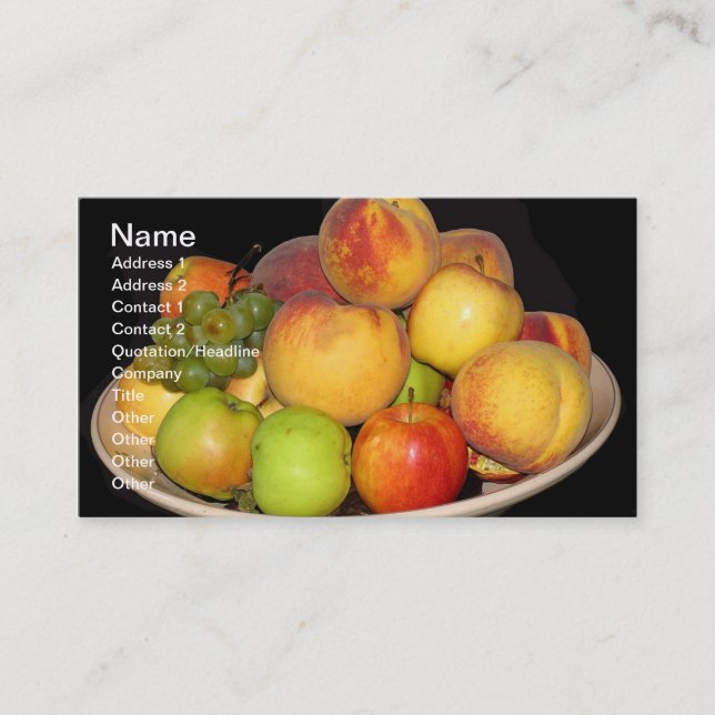 Fruit Coaster Business Card (Front)