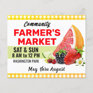 Fruit Cocktail Farmer's Market Flyer