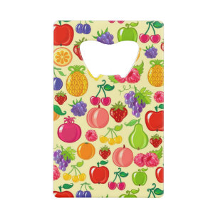 Fruit Credit Card Bottle Opener