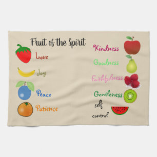 Fruit de la serviette de cuisine d'esprit